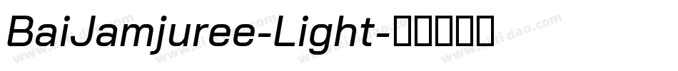 BaiJamjuree-Light字体转换