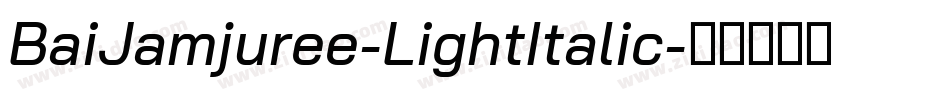 BaiJamjuree-LightItalic字体转换
