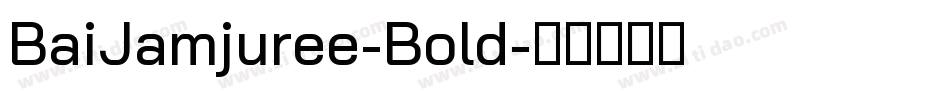 BaiJamjuree-Bold字体转换