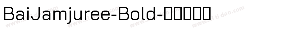BaiJamjuree-Bold字体转换
