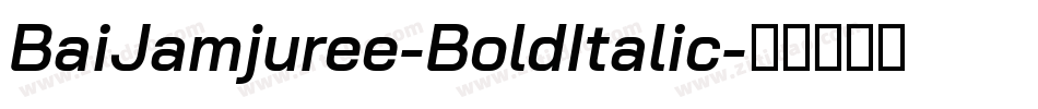 BaiJamjuree-BoldItalic字体转换