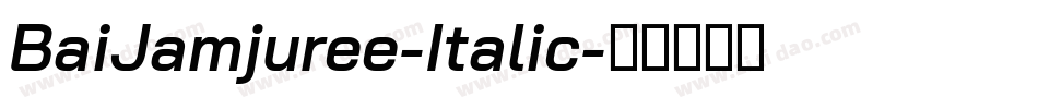 BaiJamjuree-Italic字体转换