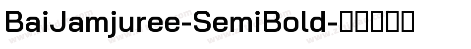 BaiJamjuree-SemiBold字体转换