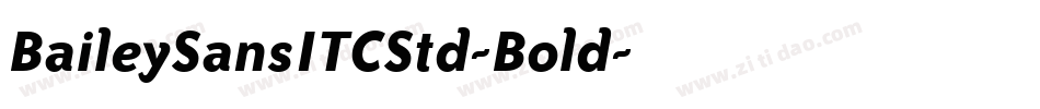 BaileySansITCStd-Bold字体转换