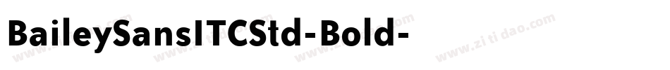 BaileySansITCStd-Bold字体转换