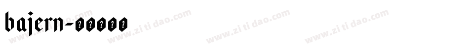 Bajern字体转换