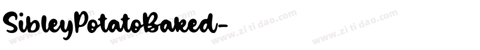 SibleyPotatoBaked字体转换