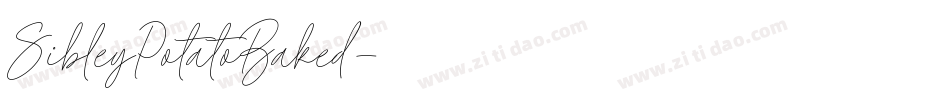SibleyPotatoBaked字体转换