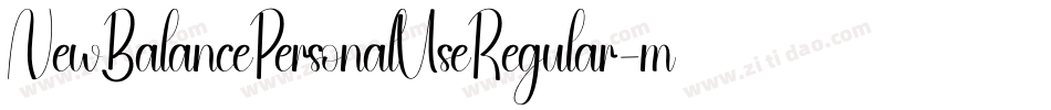 NewBalancePersonalUseRegular-mE6v字体转换
