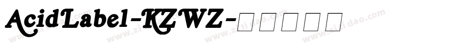 AcidLabel-KZWZ字体转换