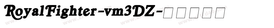 RoyalFighter-vm3DZ字体转换
