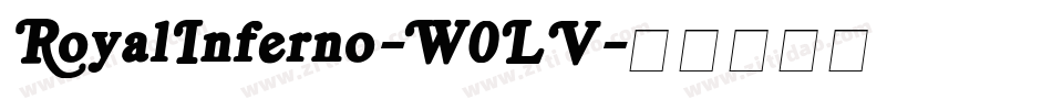 RoyalInferno-W0LV字体转换
