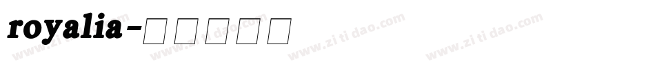 royalia字体转换
