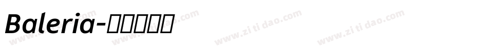 Baleria字体转换