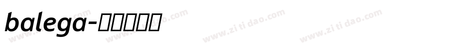 balega字体转换