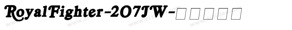 RoyalFighter-2O7JW字体转换