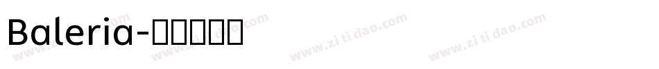 Baleria字体转换