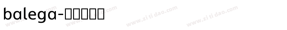 balega字体转换