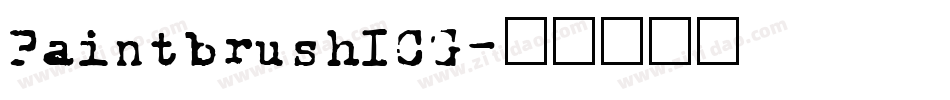 PaintbrushICG字体转换