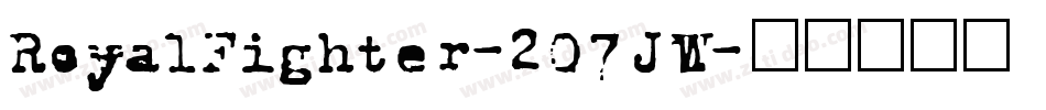 RoyalFighter-2O7JW字体转换
