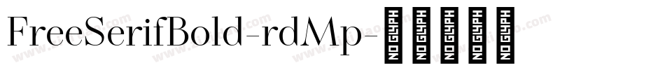 FreeSerifBold-rdMp字体转换