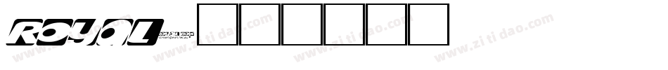 royals字体转换