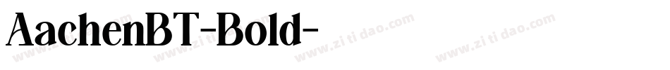 AachenBT-Bold字体转换
