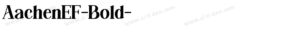 AachenEF-Bold字体转换