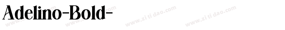 Adelino-Bold字体转换
