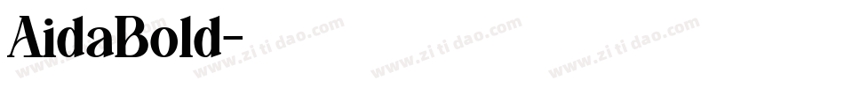 AidaBold字体转换