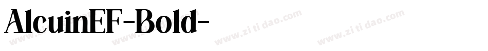 AlcuinEF-Bold字体转换