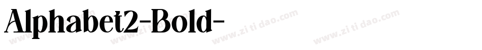 Alphabet2-Bold字体转换