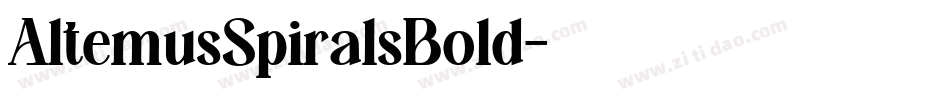 AltemusSpiralsBold字体转换
