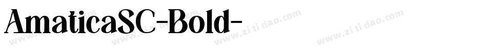 AmaticaSC-Bold字体转换