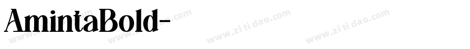 AmintaBold字体转换