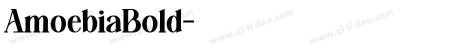 AmoebiaBold字体转换