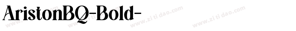 AristonBQ-Bold字体转换
