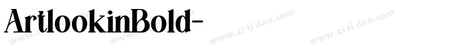 ArtlookinBold字体转换