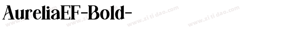 AureliaEF-Bold字体转换