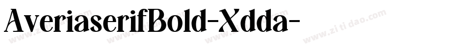 AveriaserifBold-Xdda字体转换