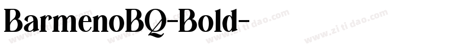 BarmenoBQ-Bold字体转换