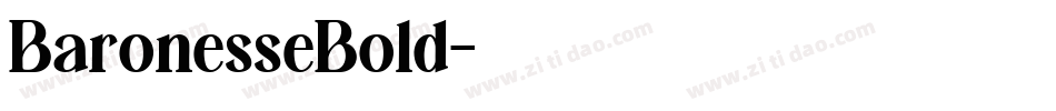 BaronesseBold字体转换