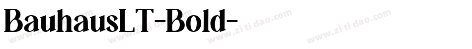 BauhausLT-Bold字体转换