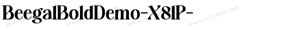 BeegalBoldDemo-X8lP字体转换