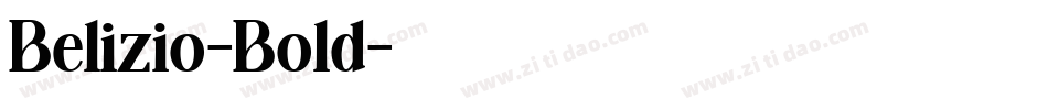 Belizio-Bold字体转换