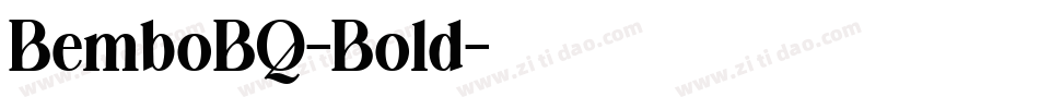 BemboBQ-Bold字体转换