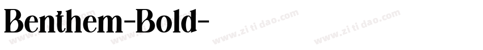 Benthem-Bold字体转换