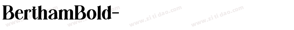 BerthamBold字体转换
