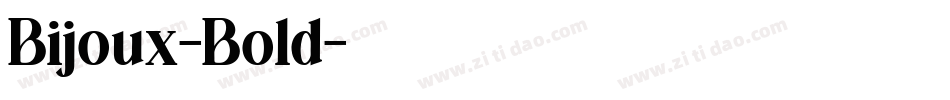 Bijoux-Bold字体转换
