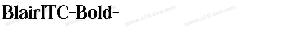 BlairITC-Bold字体转换